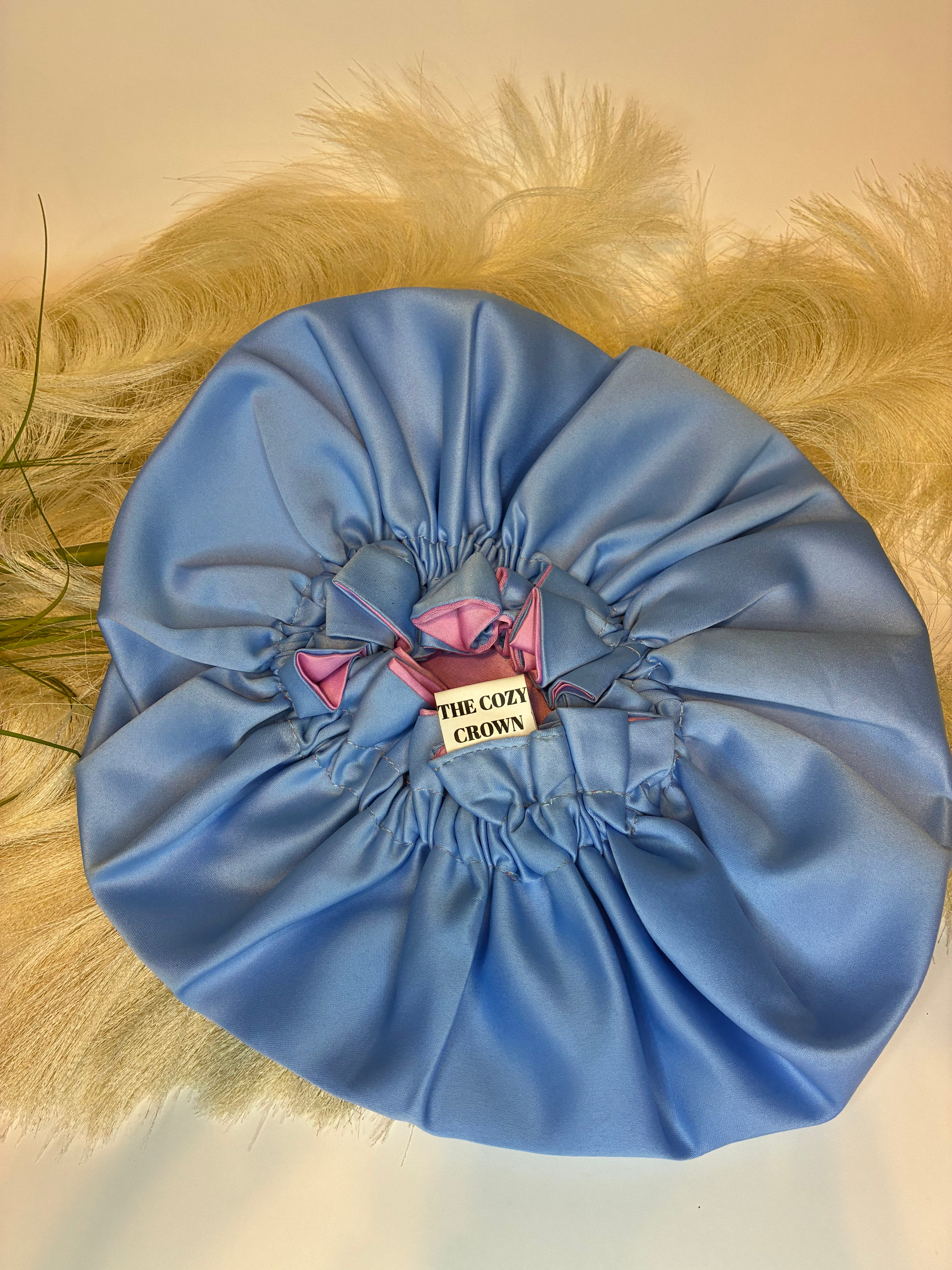 Pink/Baby blue Bonnet